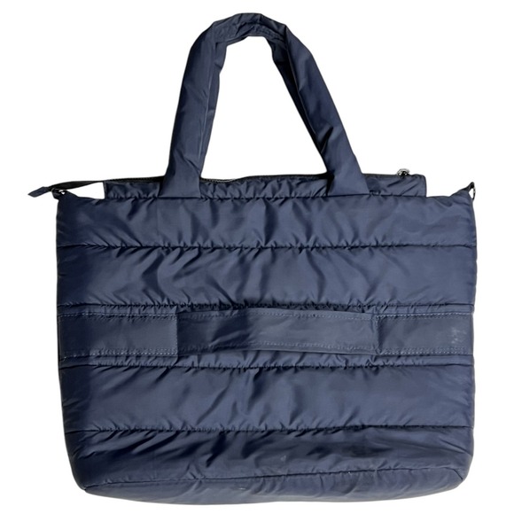 Navy Puffer Tote Bag - Picture 2 of 14